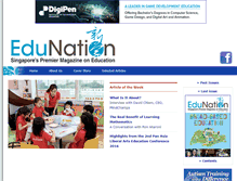 Tablet Screenshot of edunationsg.com
